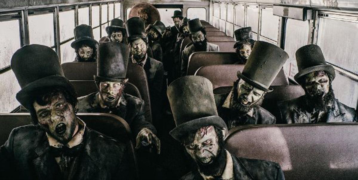 Season two, episode six “Zombie Baby Daddy.” Busload of Abraham Lincoln zombies makes an appearance and are quickly dispatched. (SYFY Channel / SYFY Channel)