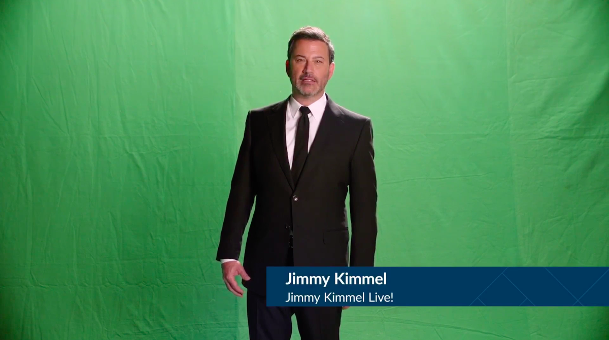 Late night host Jimmy Kimmel appears during a virtual commencement ceremony for graduating Gonzaga seniors on Sunday, Sept. 6, 2020.   (Gonzaga University)