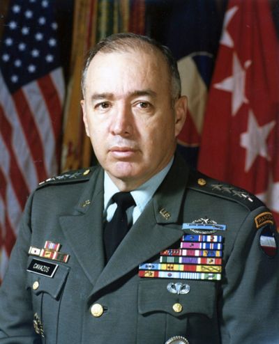 A photo provided by the U.S. Army shows Richard Edward Cavazos circa 1982, as commanding general of the U.S. Army Forces Command. Fort Hood, the third-largest U.S. military base, was renamed Fort Cavazos on Tuesday to honor a Hispanic American Army leader rather than a Confederate general; the base is now named after Gen. Richard Edward Cavazos, the nation's first Hispanic American four-star general and brigadier general.  (U.S. Army via The New York Times)