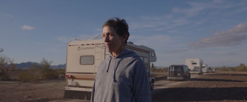 Frances McDormand stars in the new Searchlight Pictures film Nomadland. This award-winner is streaming on HULU. (Searchlight Pictures)