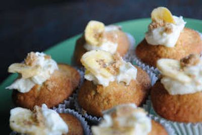 
Petit Chat's banana date cupcakes are prepared with flour substitutes, making them gluten-free. 
 (Photos by Rajah Bose / The Spokesman-Review)