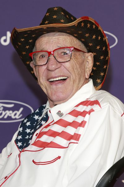 Patriotic Kenny in November 2025 in Nashville, Tennessee. Kenny, a Navy veteran and TikTok star famous for spreading positivity, has died at age 84.  (Tribune News Service )