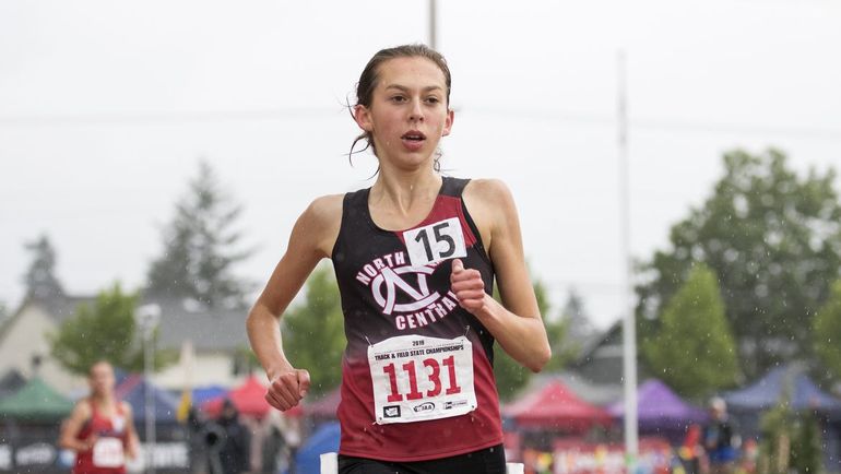 Arkansas-bound Allie Janke will finish her decorated North Central career Saturday at West Valley as the record-breaking distance runner competes in the GSL 2A championships. (Patrick Hagerty/For The Spokeman-Review)