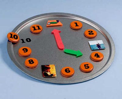 
Make a teaching clock with a pizza pan
 (King Features Syndicate / The Spokesman-Review)