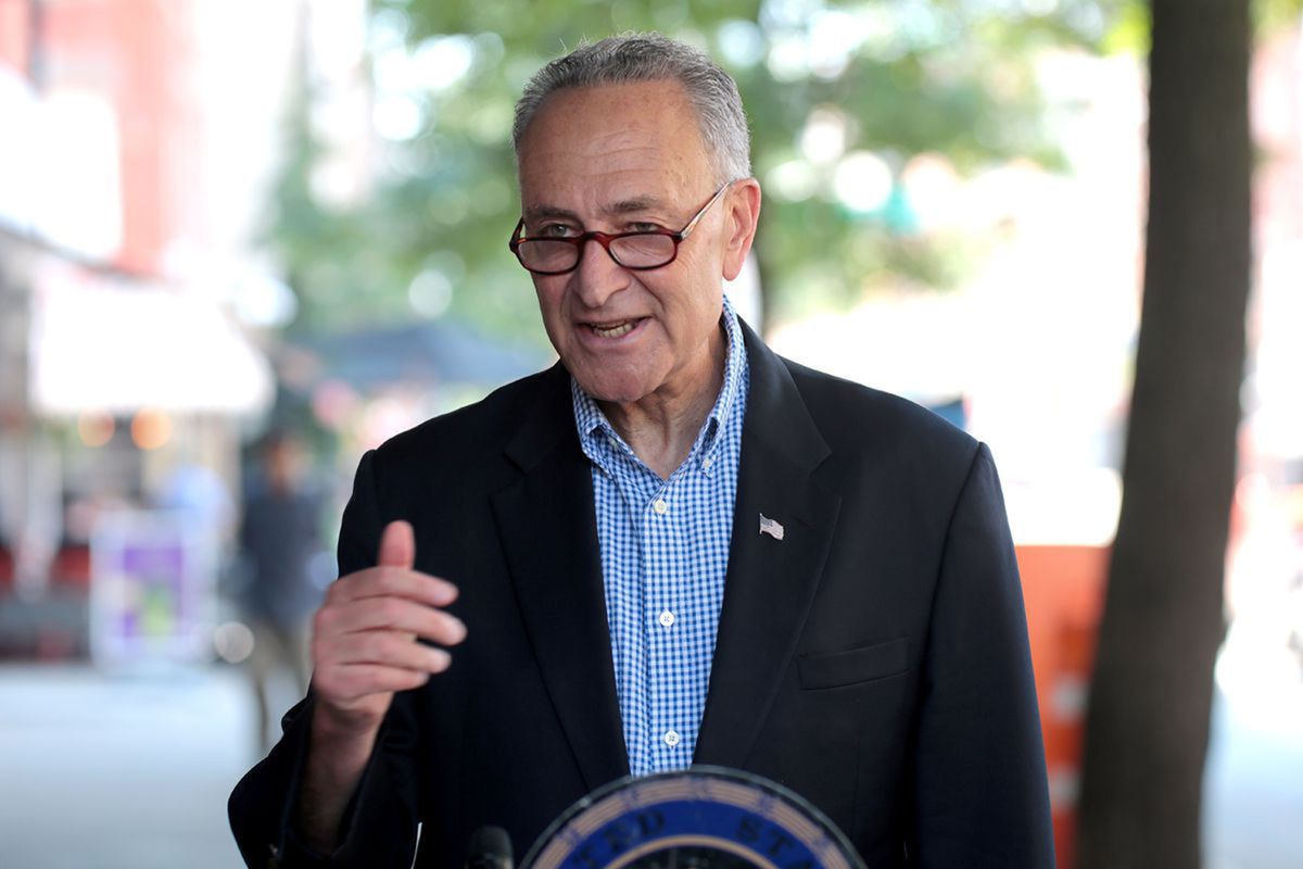 In the wake of smoke from Canadian wildfires, U.S. Sen. Chuck Schumer said the U.S. should double the number of Forest Service personnel deployed to Canada.  (Luiz C. Ribeiro/New York Daily News/TNS)