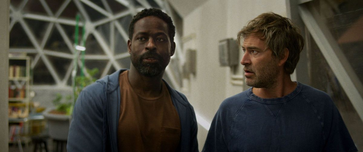 Sterling K. Brown and Mark Duplass in Mel Eslyn’s “Biosphere.” (IFC Films)