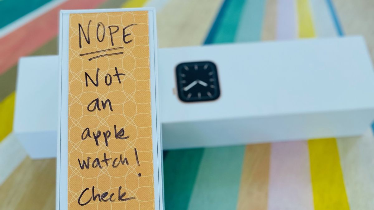 The Ditto family uses an old Apple Watch box to deliver a special gift on every birthday.  (Courtesy of Julia Ditto)