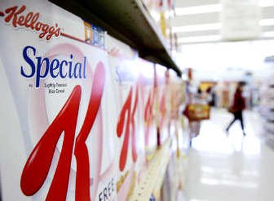 
Cereal and snack maker Kellogg Co. reported Monday its third-quarter earnings rose 9 percent, but warned that 2008 earnings will not meet Wall Street's expectations.
 (The Spokesman-Review)