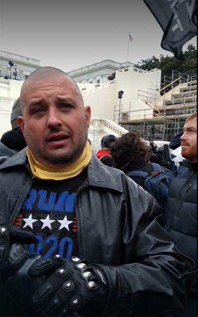 North Branch resident Nathan Thornsberry is shown outside the U.S. Capitol during the Jan. 6, 2021, attack at the U.S. Capitol in Washington, D.C. (U.S. Attorney's Office/TNS)  (U.S. Attorney's Office/TNS/TNS)