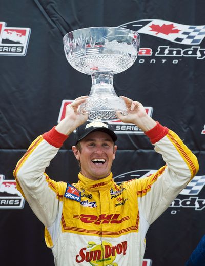 Ryan Hunter-Reay won his third straight IndyCar race Sunday. (Associated Press)