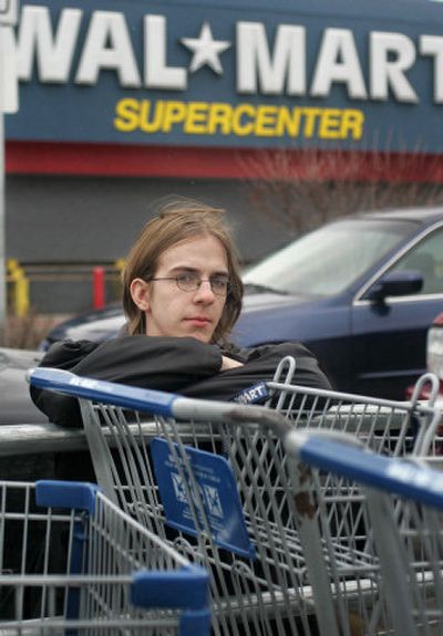 
Skyler Bartels, a 20-year-old university sophomore, spent 41 hours at a Wal-Mart as a test of his endurance. Now there's been talk of a book and a movie based on his experience.
 (Associated Press / The Spokesman-Review)