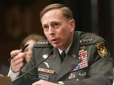 
Gen. David Petraeus testifies  in Washington, D.C., on Thursday before a  Senate Armed Services Committee meeting. Associated Press
 (Associated Press / The Spokesman-Review)