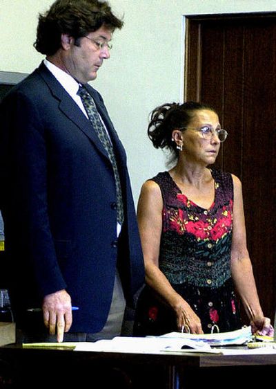 
Carole Ann DeLeon pleads innocent Tuesday in Stevens County Superior Court. 
 (John  Craig / The Spokesman-Review)