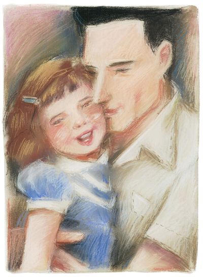 A father and daughter share a loving moment. Staff illustration by A. Heitner (Staff file illustration / The Spokesman-Review)