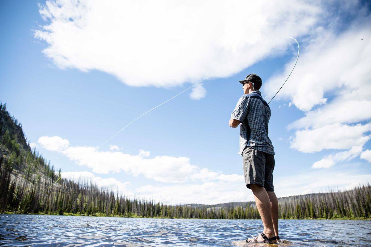 Fishing in the headwaters of the Methow Valley. (Hannah Dewey)