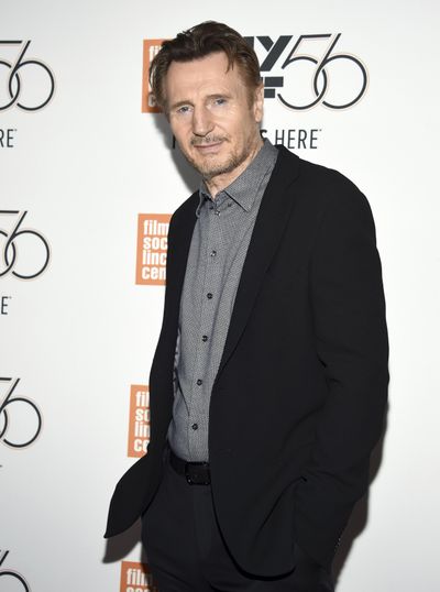 Actor Liam Neeson attends the premiere for “The Ballad of Buster Scruggs” at Alice Tully Hall during the 56th New York Film Festival on Thursday, Oct. 4, 2018, in New York. (Evan Agostini / Invision/Associated Press)