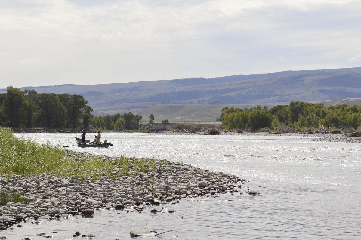 Anglers float down the Yellowstone River in August 2019. (Michael Wright / COURTESY)