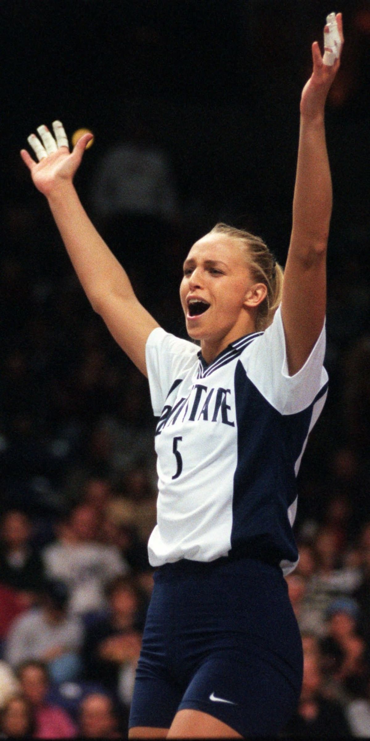 1997 In an event that helps cement the Arena as a suitable site for major competitions, Terri Zemaitis and her Penn State teammates fall to Stanford in a five-set championship match in the NCAA volleyball Final Four. (File)