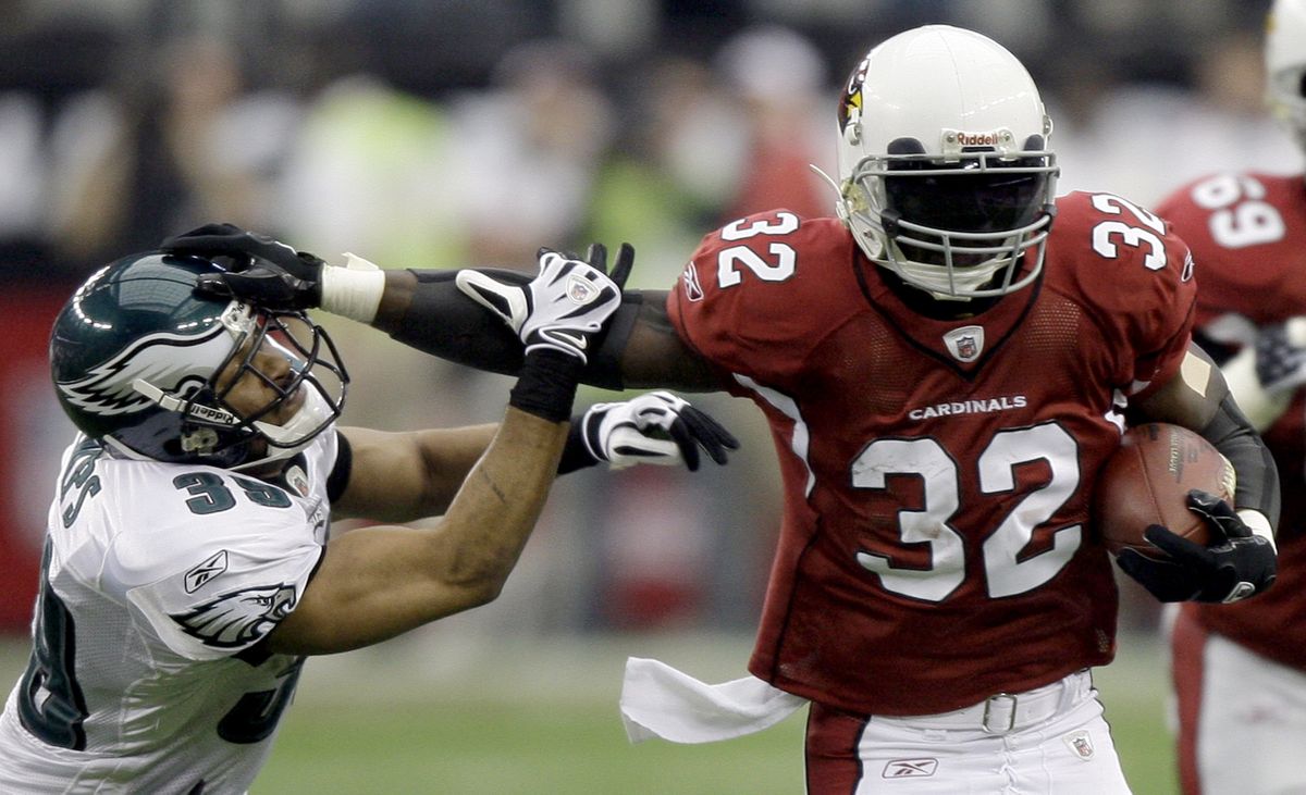 The Arizona Cardinals are counting on Edgerrin James to pick up enough rushing yards to avoid long third-down situations.  (Associated Press / The Spokesman-Review)