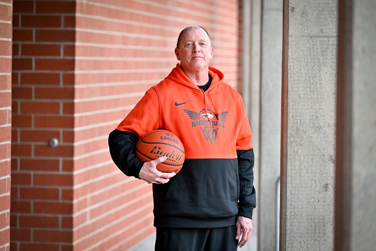 West Valley boys basketball coach Jay Humphrey is retiring after 14 seasons with the Eagles and 38 overall at several schools.  (Tyler Tjomsland/The Spokesman-Review)