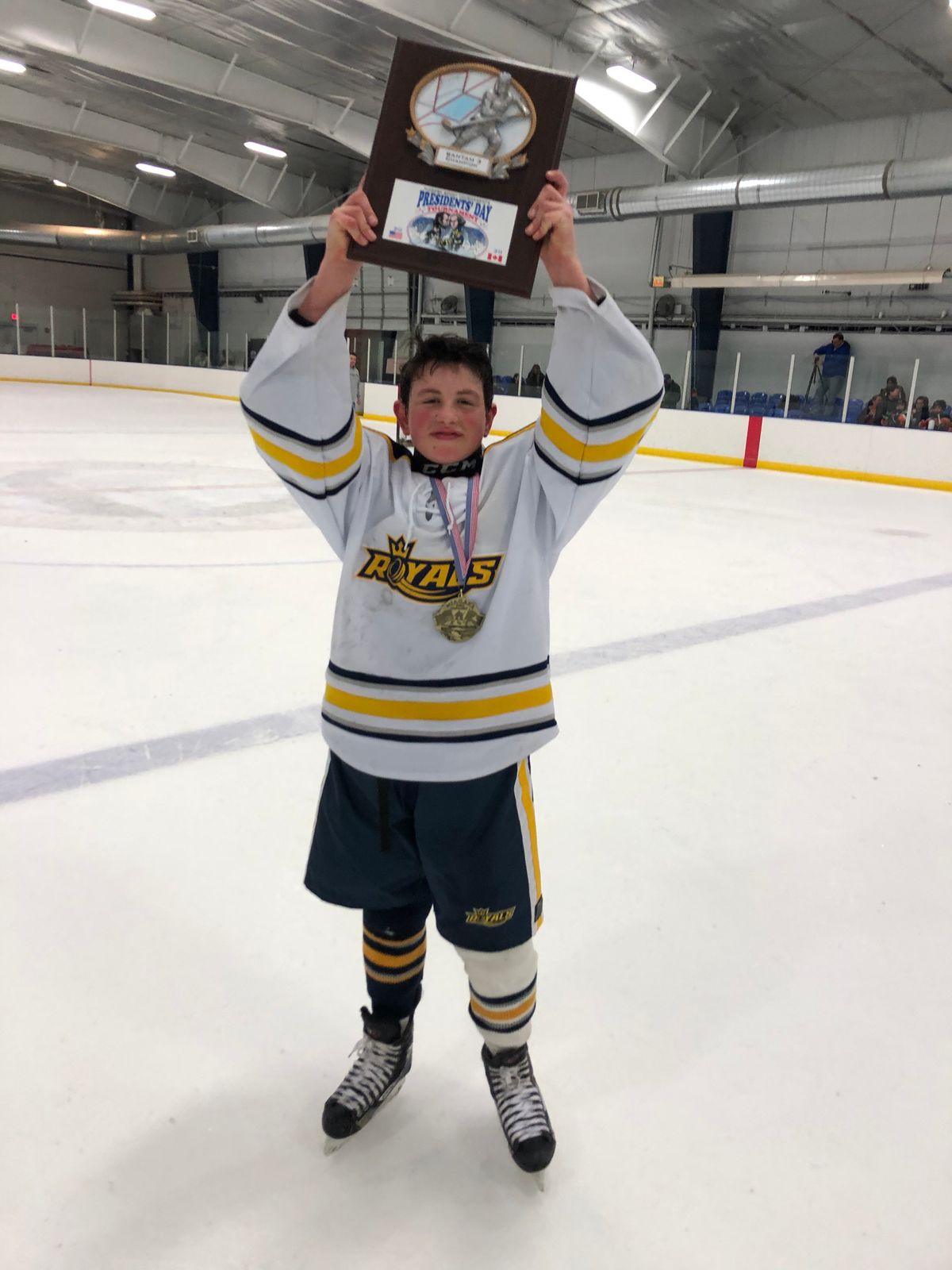 Hockey helps Milo Condran persevere through the winter.  (Courtesy of Ed Condran)