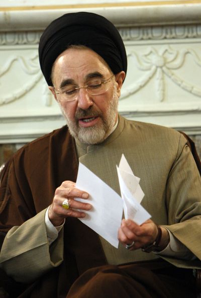 Khatami (Hasan Sarbakhshian / The Spokesman-Review)