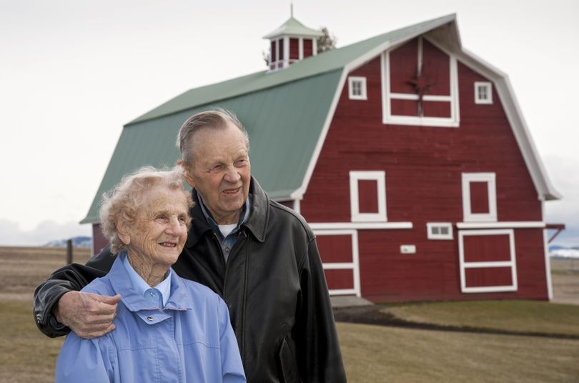 Ralph and Geraldine Reifenberger live near Fairfield on farmland that has a 97-year-old barn on the property. They have been married for 63 years. (Dan Pelle)