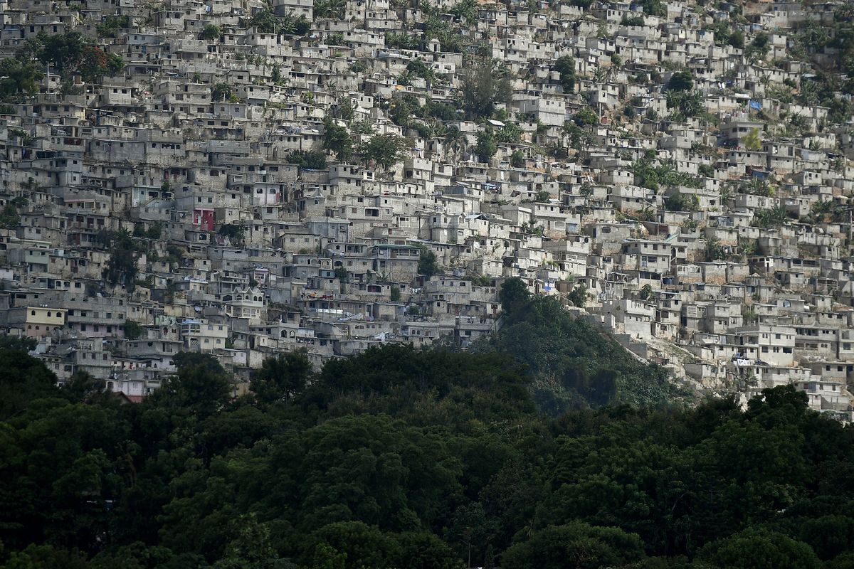 A view of the Jalouise neighborhood in Port-au-Prince, Haiti, Saturday, July 10, 2021, three days after President Jovenel Moise was assassinated in his home.  (Matias Delacroix)
