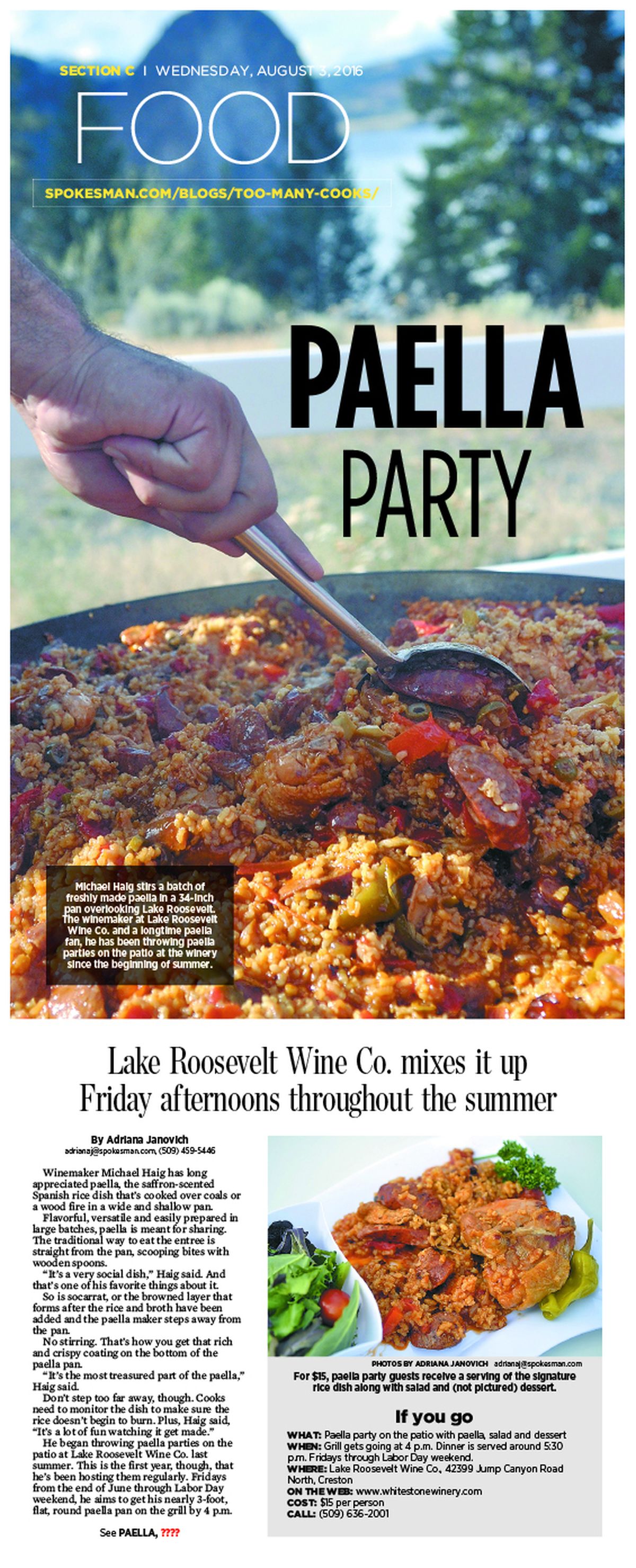 It's a paella party! | The Spokesman-Review