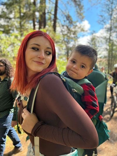 Kaylee Spaulding with her son, Jackson.  (Courtesy )