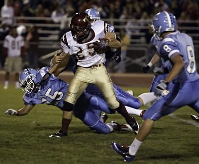 University High running back Jory Zettle rushed for 1,458 yards in seven games.  (BRUCE TWITCHELL)