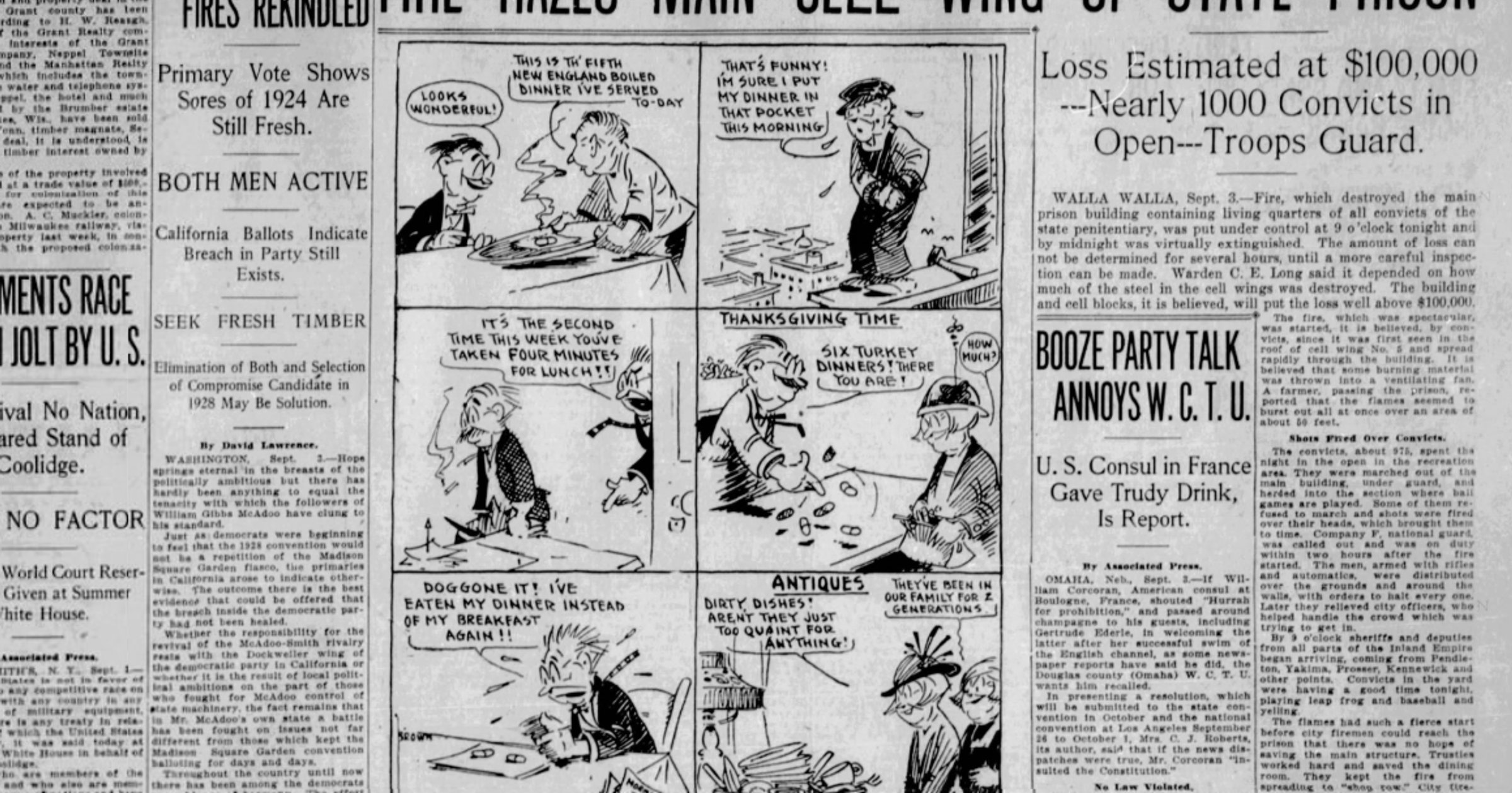 This day in history: Walla Walla prison burned. Nun taught yoga at Our Lady of Lourdes