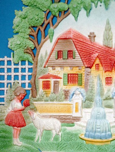 
The hand-painted details of the calendar holders have held up well throughout the years. 
 (The Spokesman-Review)