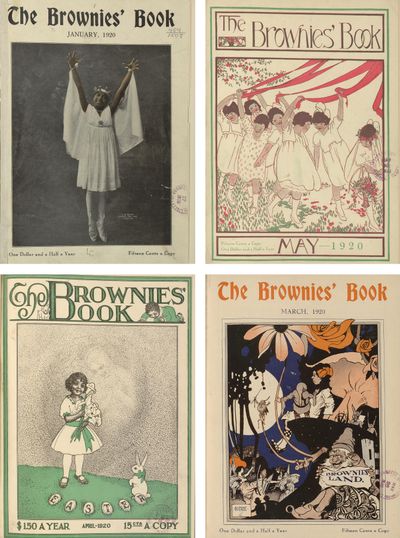In an undated image provided by the Library of Congress, a variety of covers of The Brownies’ Book, the first magazine created especially for Black children. An anthology that combines new work with selections from The Brownies’ Book, a children’s magazine launched by W.E.B. Du Bois, is bringing its mission to bear in a new national context.  (LIBRARY OF CONGRESS)