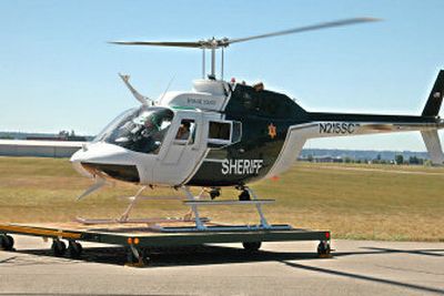 
The Spokane County Sheriff's Office has acquired and renovated a 1970 military surplus helicopter. The office plans to use it for   traffic patrols, drug interventions and other purposes.
 (Photo courtesy of the Spokane County Sheriff's Office / The Spokesman-Review)