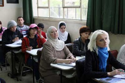
Foreigners study at the Arabic Language Center at Damascus University in  Syria  in November. Associated Press
 (Associated Press / The Spokesman-Review)