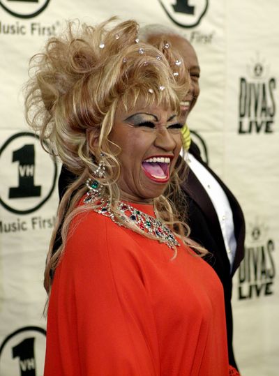 Cuban-born singer Celia Cruz in April 2001 at Radio City Music Hall in New York. Twenty years after her death, Cruz will become the first Afro Latina to grace the U.S. quarter. (Stan Honda/AFP/Getty Images/TNS)  (Stan Honda)