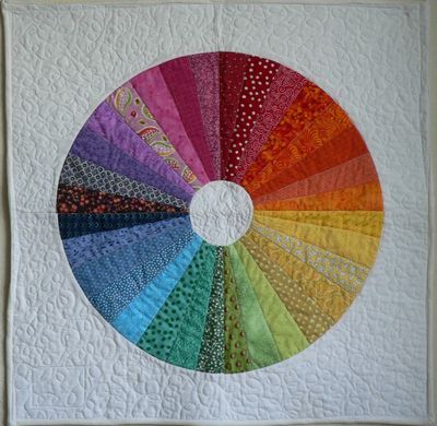 (http://kristenunraveled.blogspot.com/2008/07/mini-color-wheel-quilt.html)