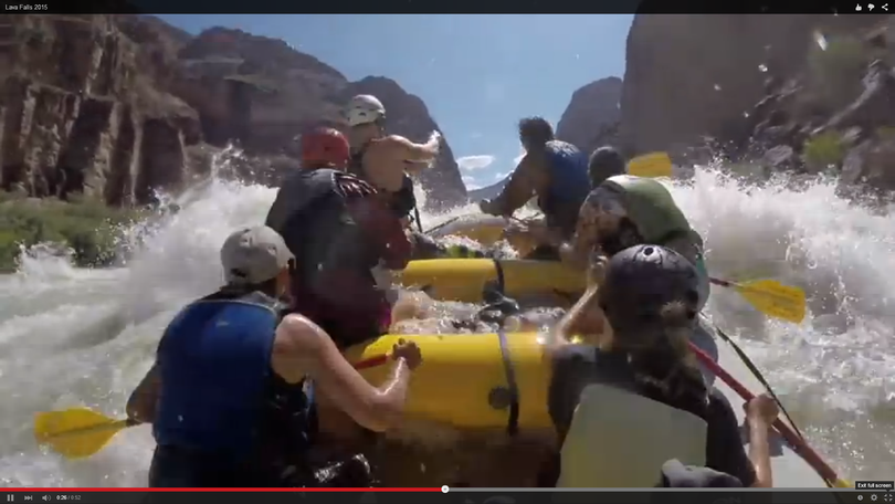 Grand Canyon rafters head into the thick of things at Lava Falls of the Colorado River.