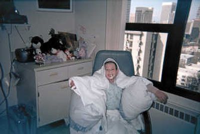 
Amber Newton is recovering in Harborview Hospital in Seattle. Courtesy of Mark Worthen
 (Courtesy of Mark Worthen / The Spokesman-Review)