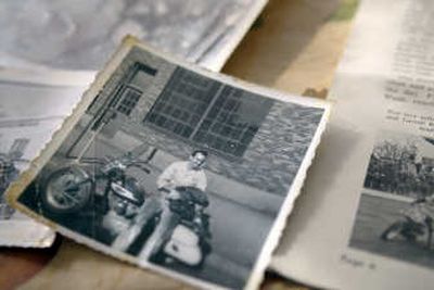 
Dan Hite poses with his motorcycle in this photo from the 1960s. 
 (CHRISTOPHER ANDERSON / The Spokesman-Review)