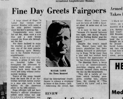 Fairgoers were greeted on Labor Day with “the most perfect whether” since the Expo ‘74’s opening day.  (Spokesman-Review archives)