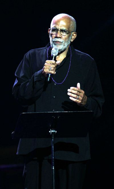 
Ed Bradley hosts the New Orleans Hurricane Katrina benefit concert on Sept. 20, 2005, in New York's Madison Square Garden.
 (Associated Press / The Spokesman-Review)