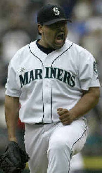 
Mariners closer Eddie Guardado is working to get back into form after injuries last season. 
 (File/Associated Press / The Spokesman-Review)