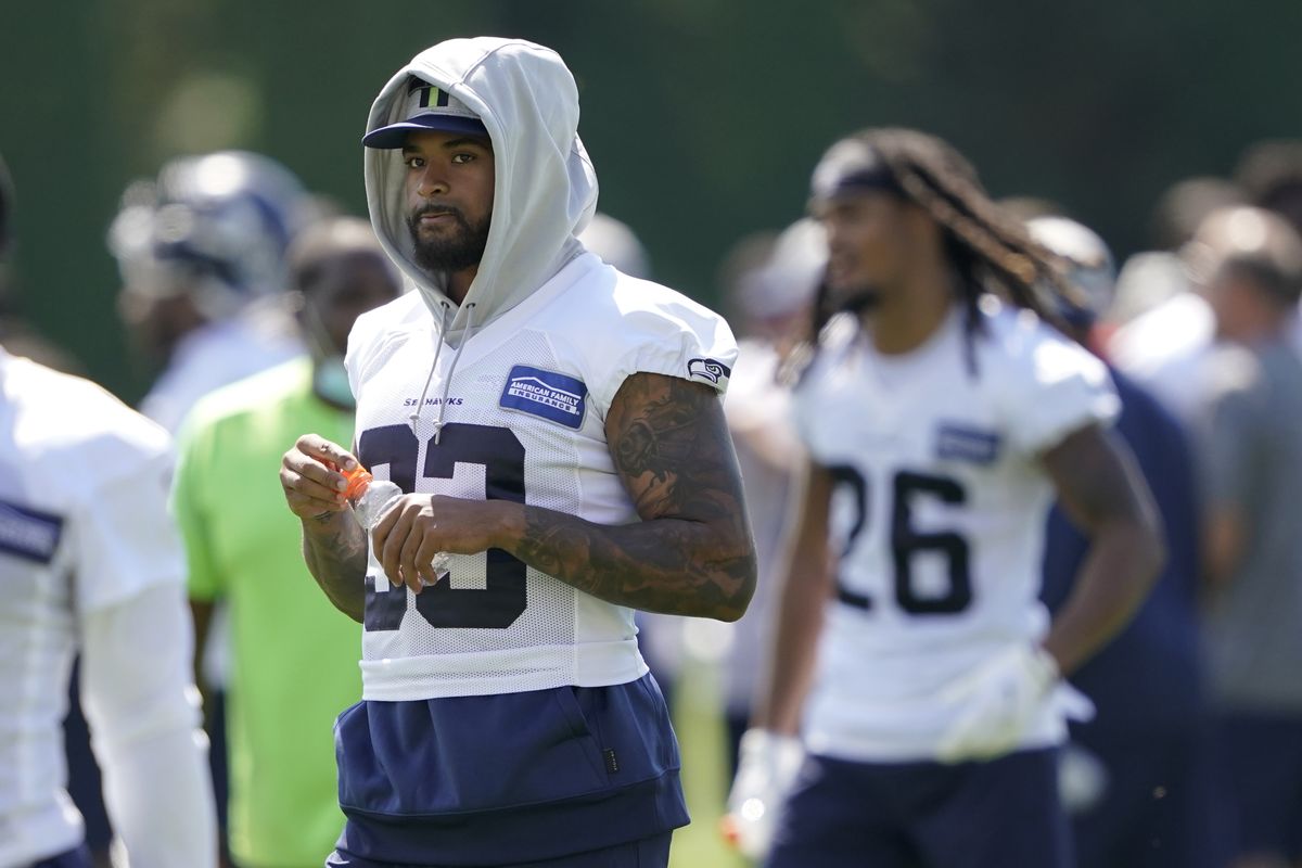 Seattle Seahawks strong safety Jamal Adams walks off the field after NFL football practice Wednesday, July 28, 2021, in Renton, Wash.  (Associated Press)