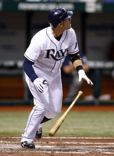 Rookie Evan Longoria has been a shining star for the Rays.  (Associated Press / The Spokesman-Review)