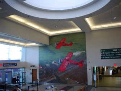 
Tom Quinn's mural is shown at the Spokane International Airport. Courtesy of Todd Woodard
 (Courtesy of Todd Woodard / The Spokesman-Review)