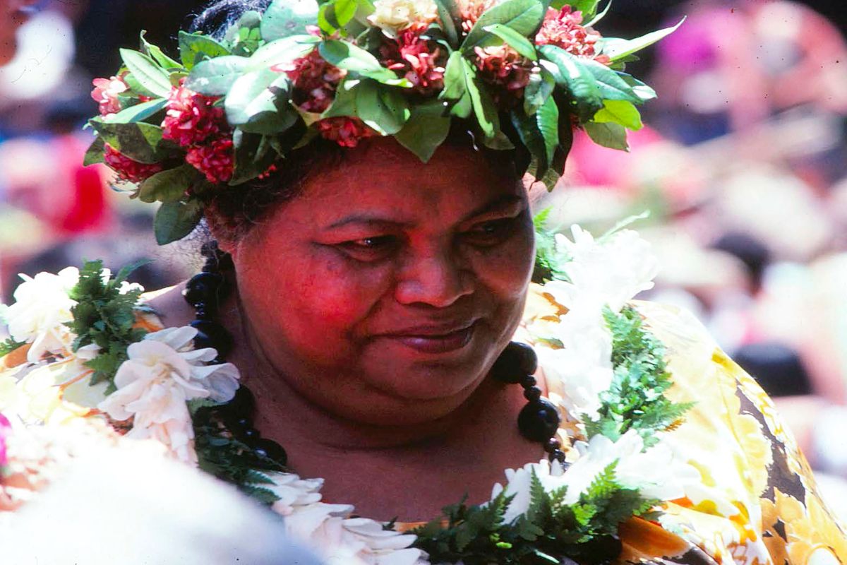 This undated photo provided by Edith Kanaka