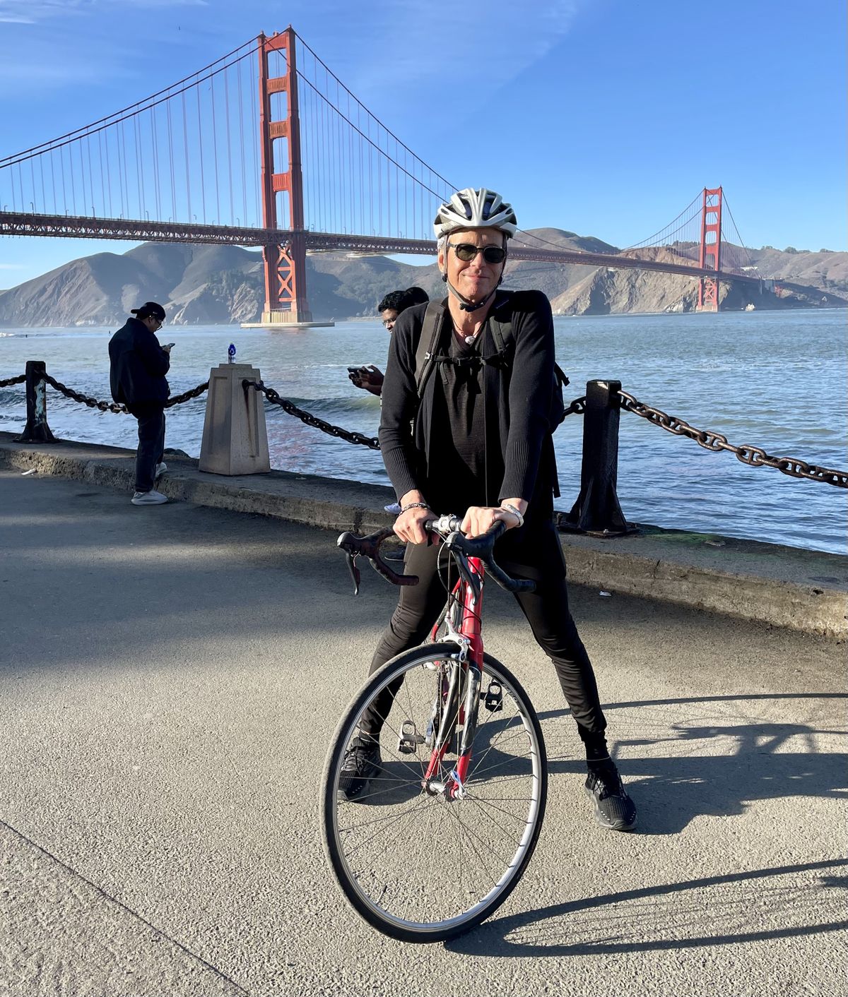 Recreation trails make it easy to bike to the base of the Golden Gate Bridge in San Francisco. (Leslie Kelly)