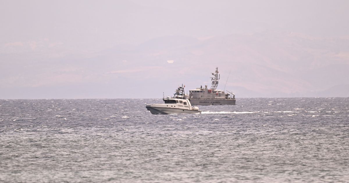 Divers search for sunken yacht while businessman and five others remain missing off the coast of Sicily